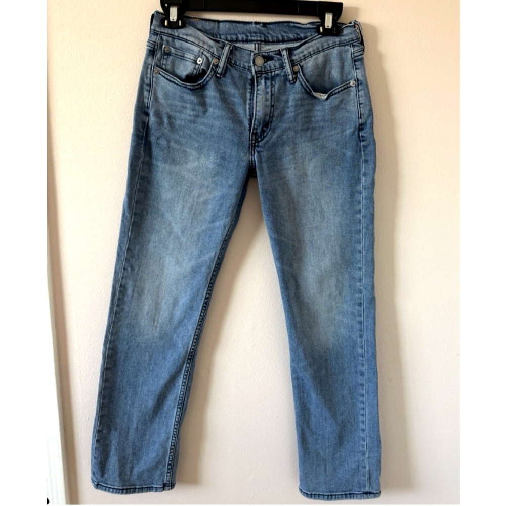 Levi's 514 Straight Fit Jeans Women 29x28.5 Light Wash‎ Blue Denim